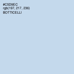 #C5D9EC - Botticelli Color Image