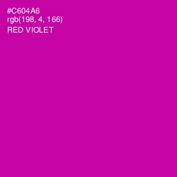 #C604A6 - Red Violet Color Image