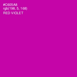 #C605A8 - Red Violet Color Image
