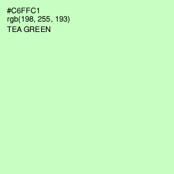 #C6FFC1 - Tea Green Color Image