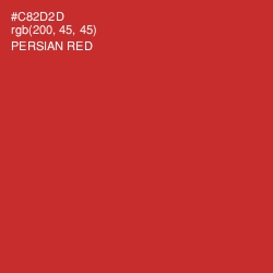 #C82D2D - Persian Red Color Image