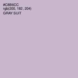 #C8B6CC - Gray Suit Color Image