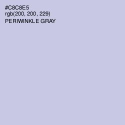#C8C8E5 - Periwinkle Gray Color Image