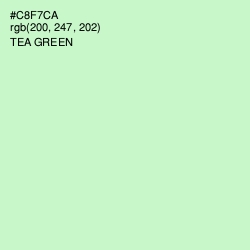 #C8F7CA - Tea Green Color Image