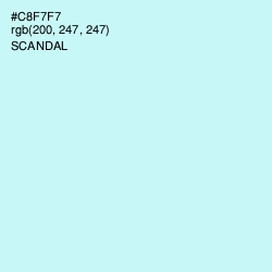 #C8F7F7 - Scandal Color Image
