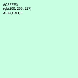 #C8FFE3 - Aero Blue Color Image