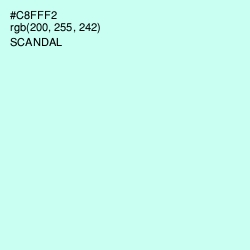 #C8FFF2 - Scandal Color Image