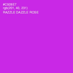 #C928E7 - Razzle Dazzle Rose Color Image