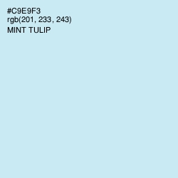 #C9E9F3 - Mint Tulip Color Image