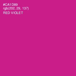 #CA1D89 - Red Violet Color Image