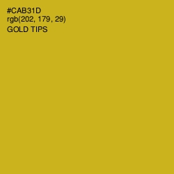 #CAB31D - Gold Tips Color Image