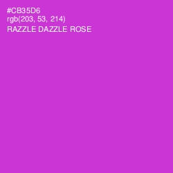 #CB35D6 - Razzle Dazzle Rose Color Image