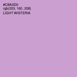 #CBA0D0 - Light Wisteria Color Image