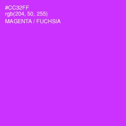 #CC32FF - Magenta / Fuchsia Color Image