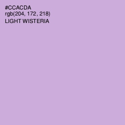 #CCACDA - Light Wisteria Color Image