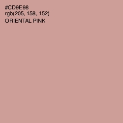 #CD9E98 - Oriental Pink Color Image