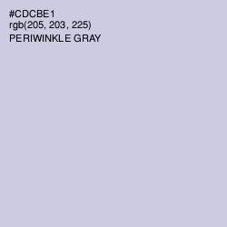#CDCBE1 - Periwinkle Gray Color Image
