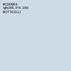 #CDDBE6 - Botticelli Color Image