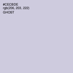 #CECBDE - Ghost Color Image