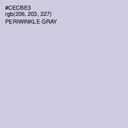 #CECBE3 - Periwinkle Gray Color Image