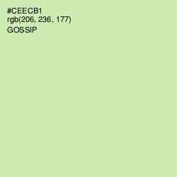 #CEECB1 - Gossip Color Image