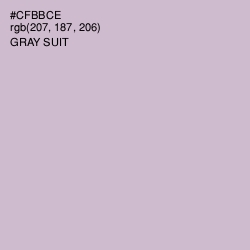 #CFBBCE - Gray Suit Color Image