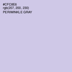 #CFC8E6 - Periwinkle Gray Color Image
