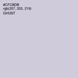 #CFCBDB - Ghost Color Image