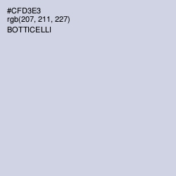 #CFD3E3 - Botticelli Color Image