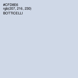 #CFD8E6 - Botticelli Color Image
