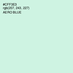 #CFF3E3 - Aero Blue Color Image