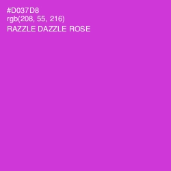 #D037D8 - Razzle Dazzle Rose Color Image