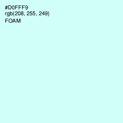 #D0FFF9 - Foam Color Image