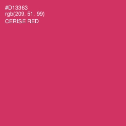 #D13363 - Cerise Red Color Image