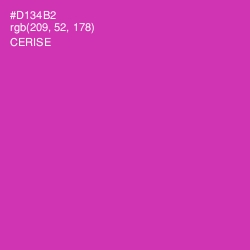 #D134B2 - Cerise Color Image