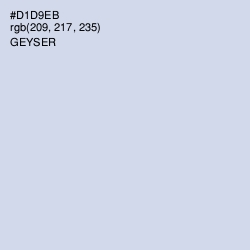 #D1D9EB - Geyser Color Image