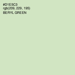 #D1E5C3 - Beryl Green Color Image