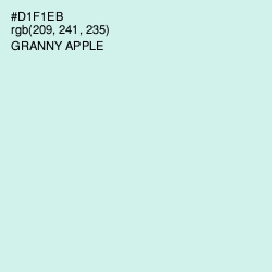 #D1F1EB - Granny Apple Color Image