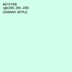 #D1FFEB - Granny Apple Color Image