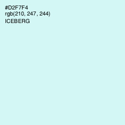 #D2F7F4 - Iceberg Color Image