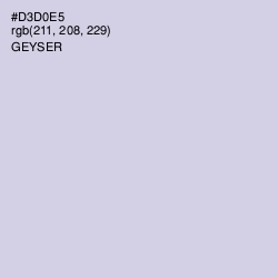#D3D0E5 - Geyser Color Image