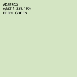 #D3E5C3 - Beryl Green Color Image