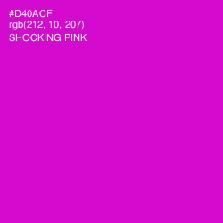 #D40ACF - Shocking Pink Color Image