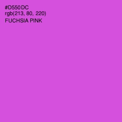 #D550DC - Fuchsia Pink Color Image