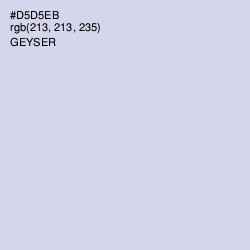 #D5D5EB - Geyser Color Image