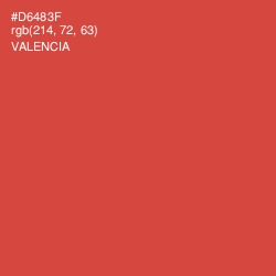 #D6483F - Valencia Color Image