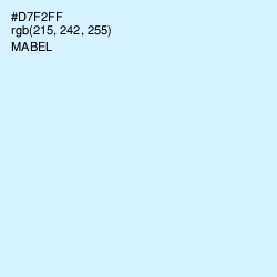 #D7F2FF - Mabel Color Image