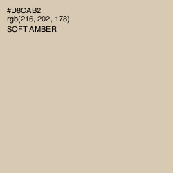 #D8CAB2 - Soft Amber Color Image