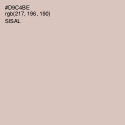 #D9C4BE - Sisal Color Image