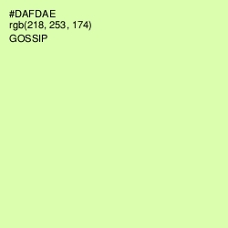 #DAFDAE - Gossip Color Image